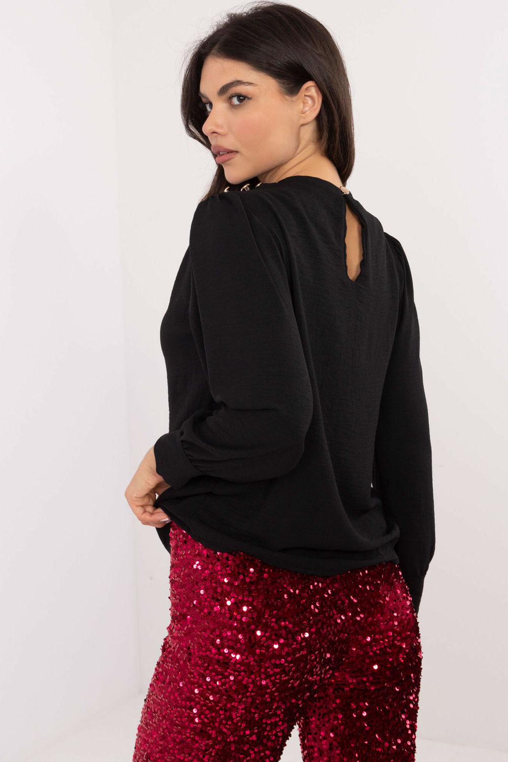 Blouse femme Italy Moda Chemisier Chemisier — noir