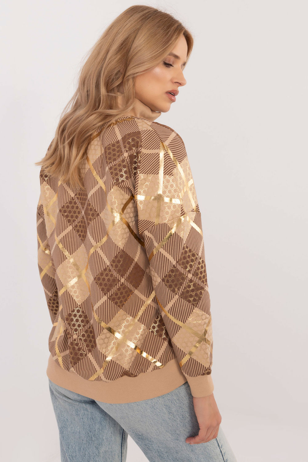 T-shirt femme Factory Price Sweatshirt Sweatshirt — brun