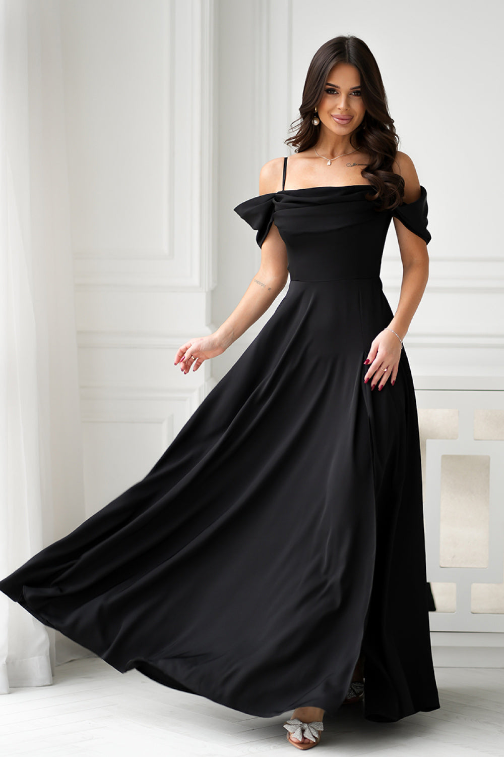 Robe femme Bicotone Longue Longue — noir