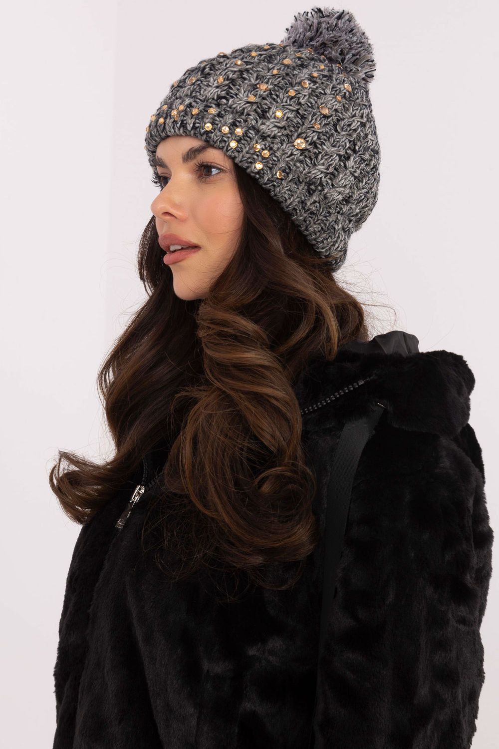 Bonnet femme AT — gris