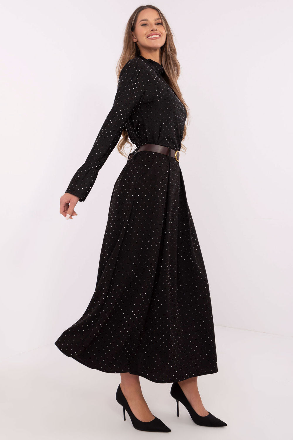 Jupe femme Italy Moda Longue Longue — noir