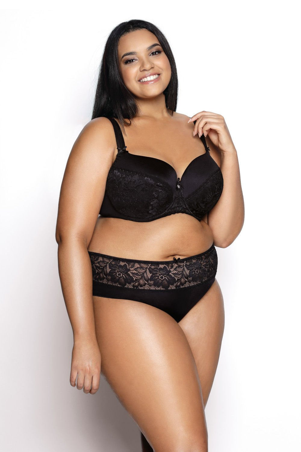 Soutien-gorge push-up femme Mat — noir