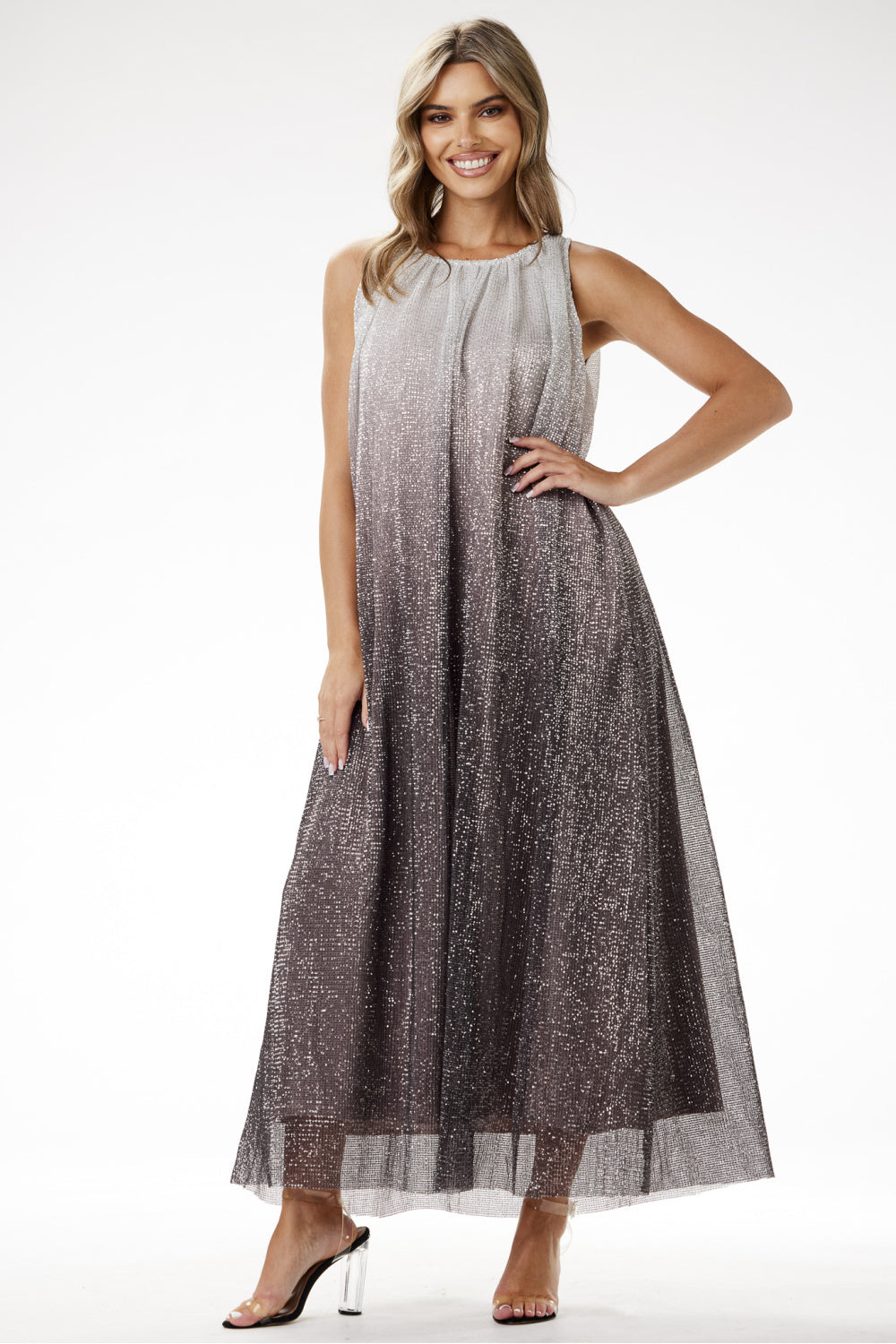 Robe femme awama Longue Longue — gris