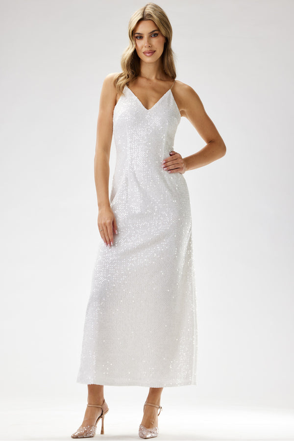 Robe femme awama Longue Longue — blanc