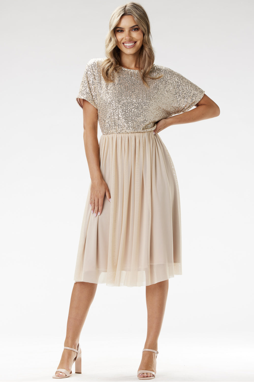 Robe femme awama De Soirée De — beige