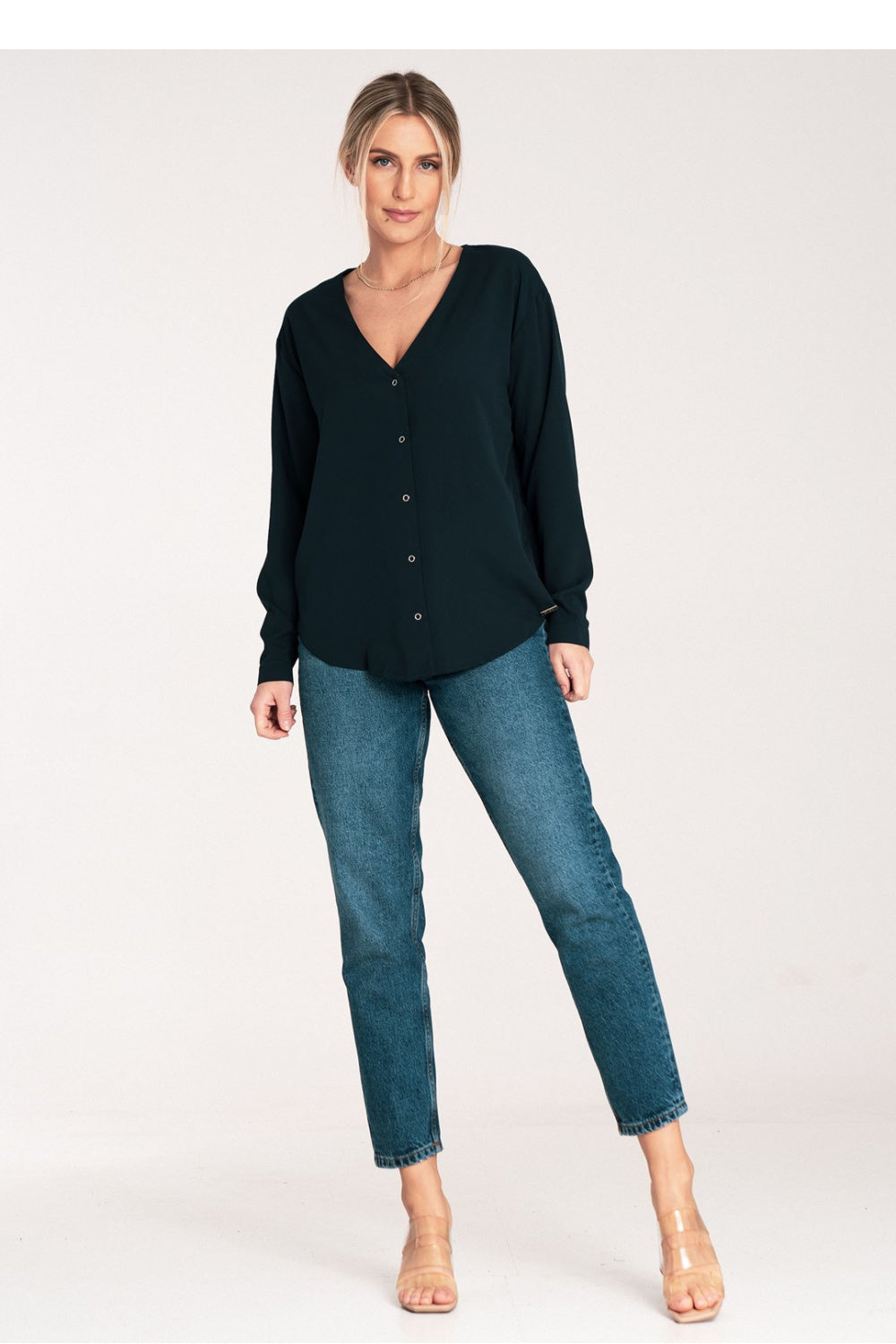 Blouse femme Figl — bleu marine
