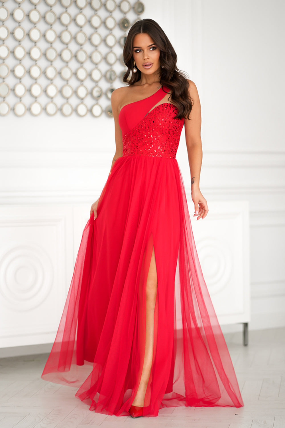 Robe femme Bicotone Longue Longue — rouge