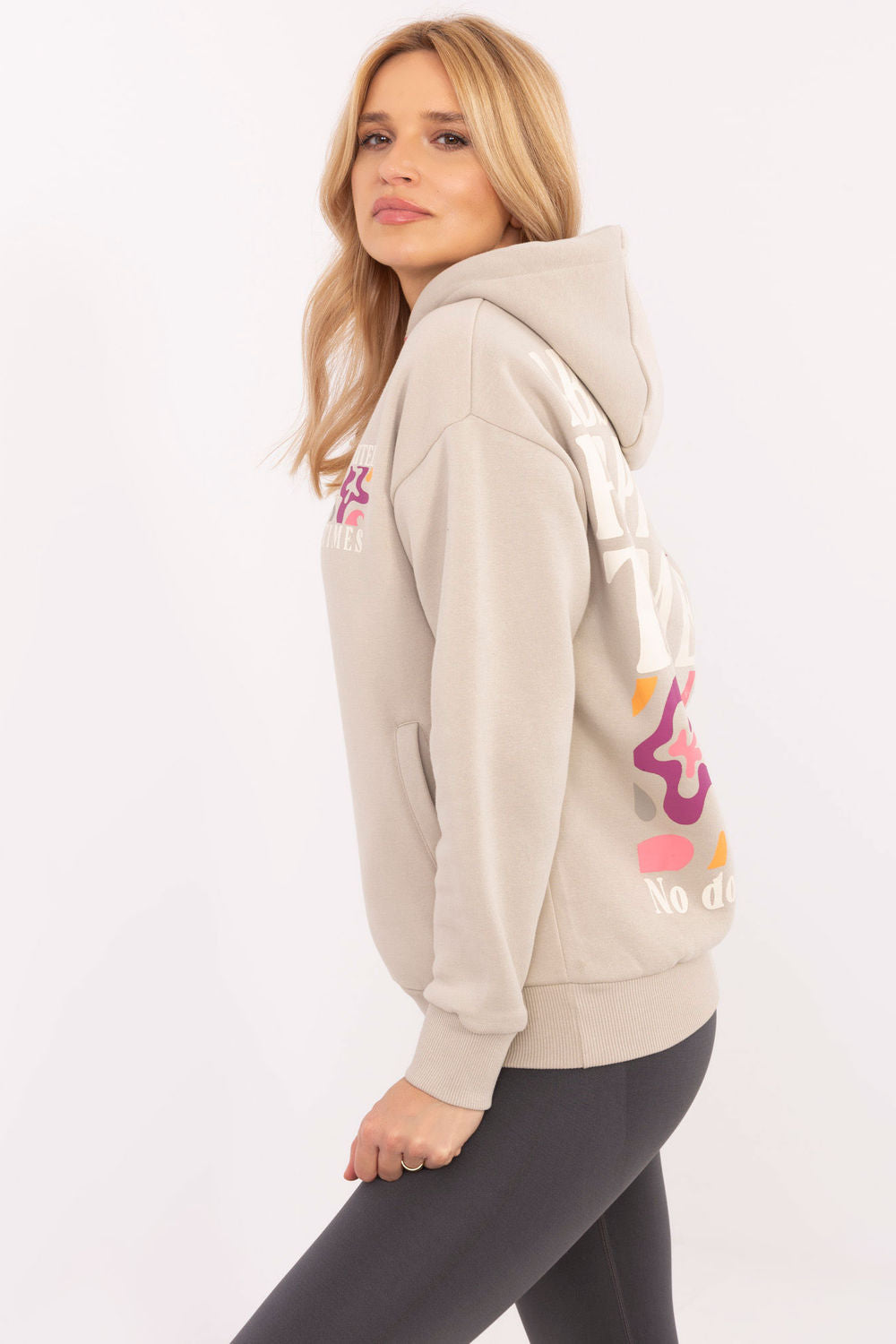 T-shirt femme Sublevel Sweatshirt Sweatshirt — beige