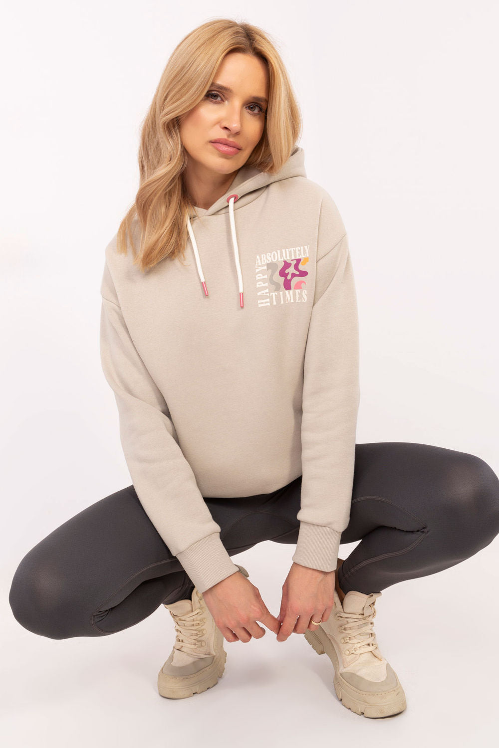 T-shirt femme Sublevel Sweatshirt Sweatshirt — beige