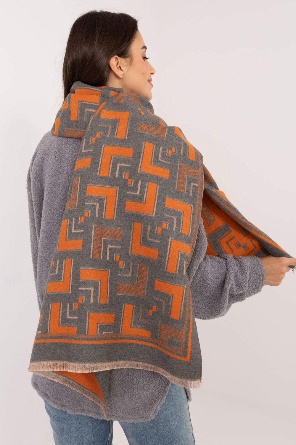 Châle femme AT — gris