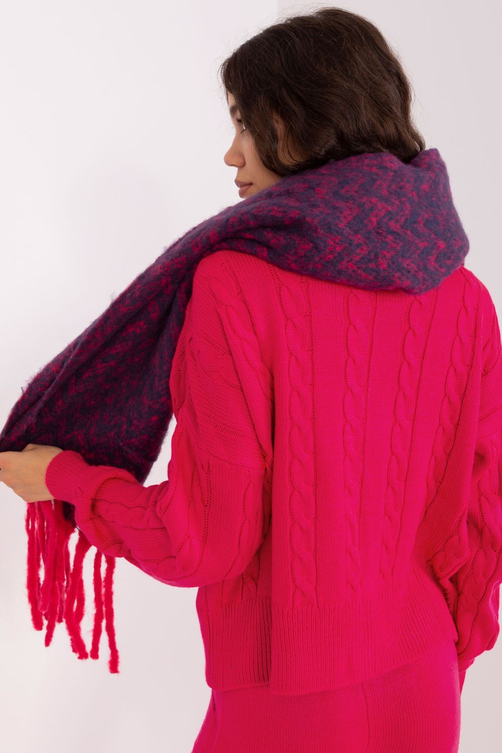 Châle femme AT — bleu marine