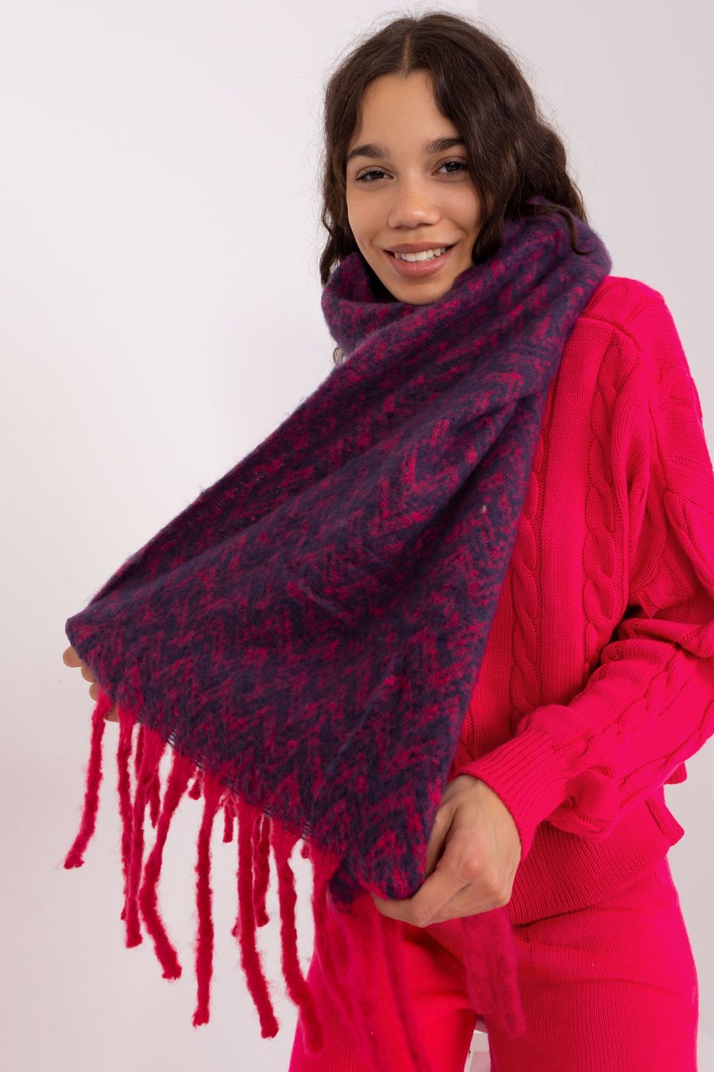 Châle femme AT — bleu marine