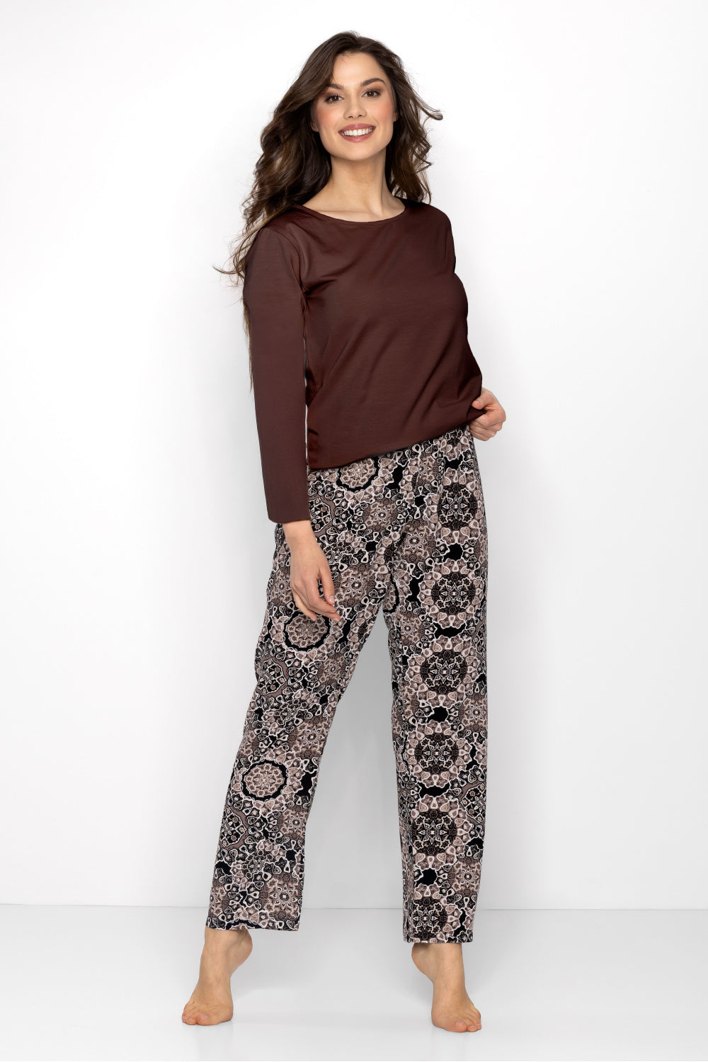 Pyjama femme Momenti Per Me — brun
