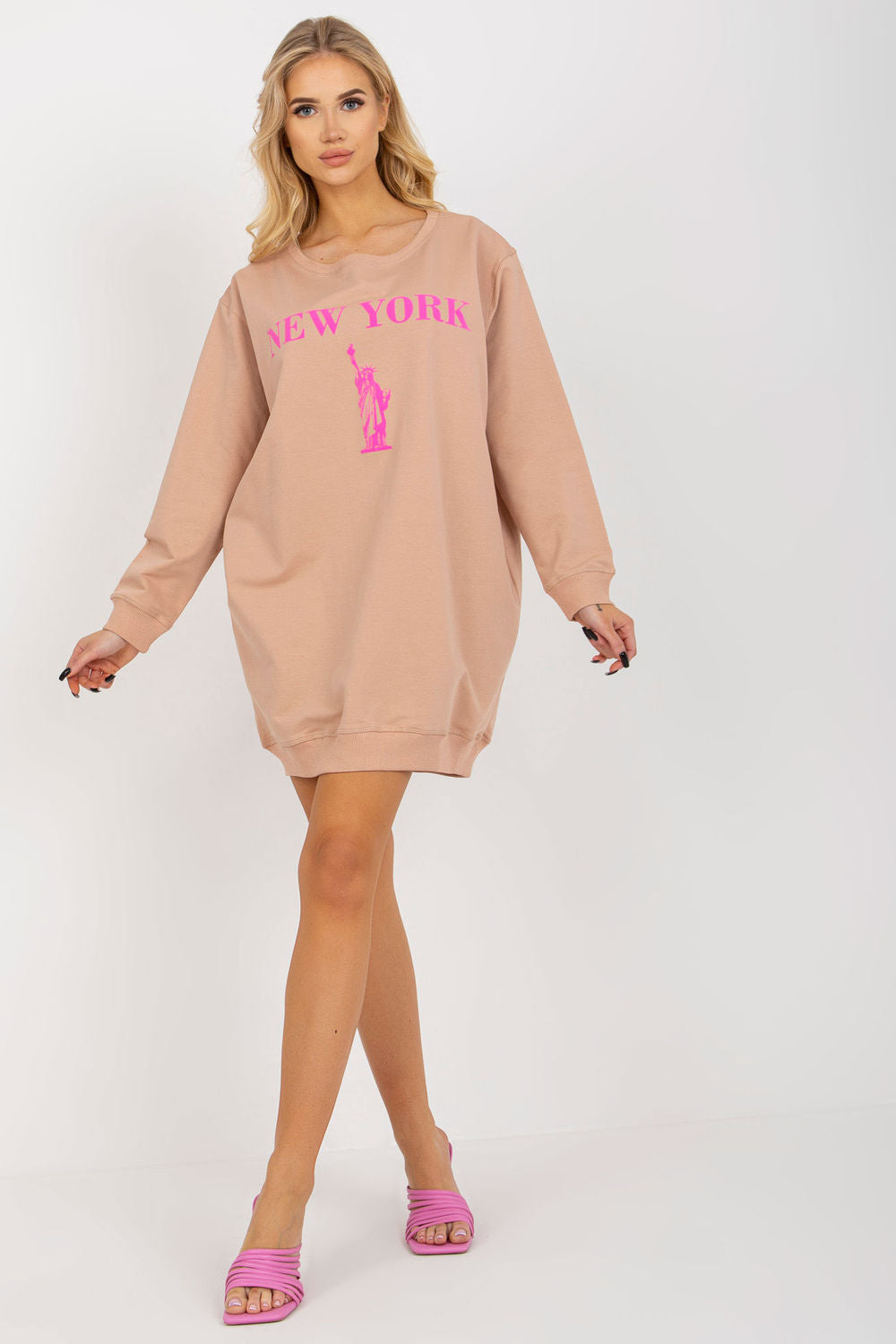 T-shirt femme Factory Price Sweatshirt Sweatshirt — beige