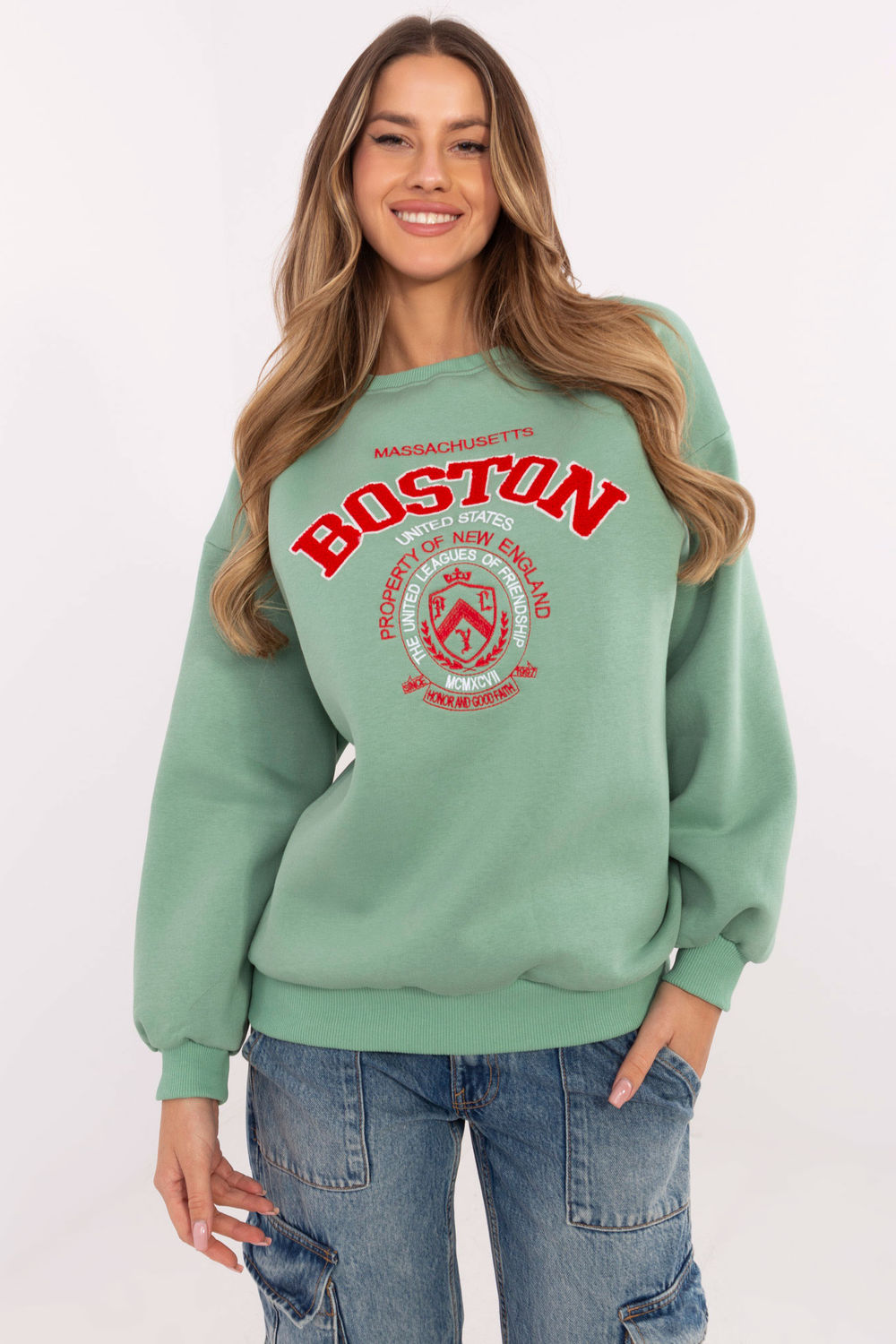 T-shirt femme Factory Price Sweatshirt Sweatshirt — vert