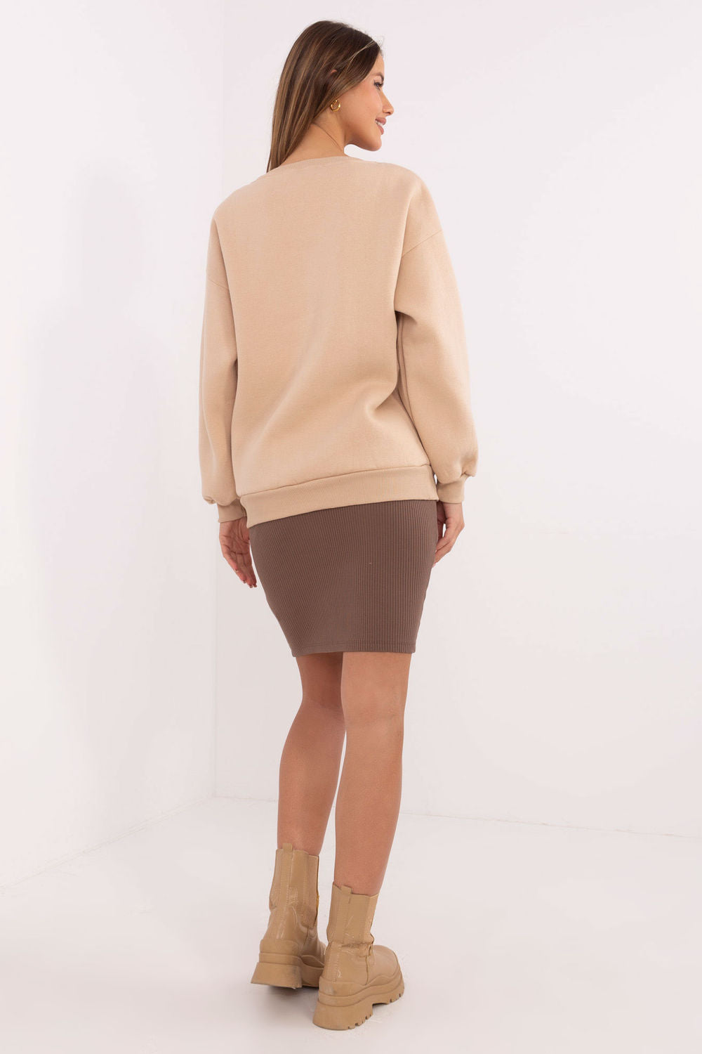 T-shirt femme Factory Price Sweatshirt Sweatshirt — beige