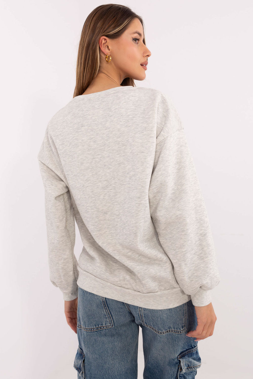 T-shirt femme Factory Price Sweatshirt Sweatshirt — gris