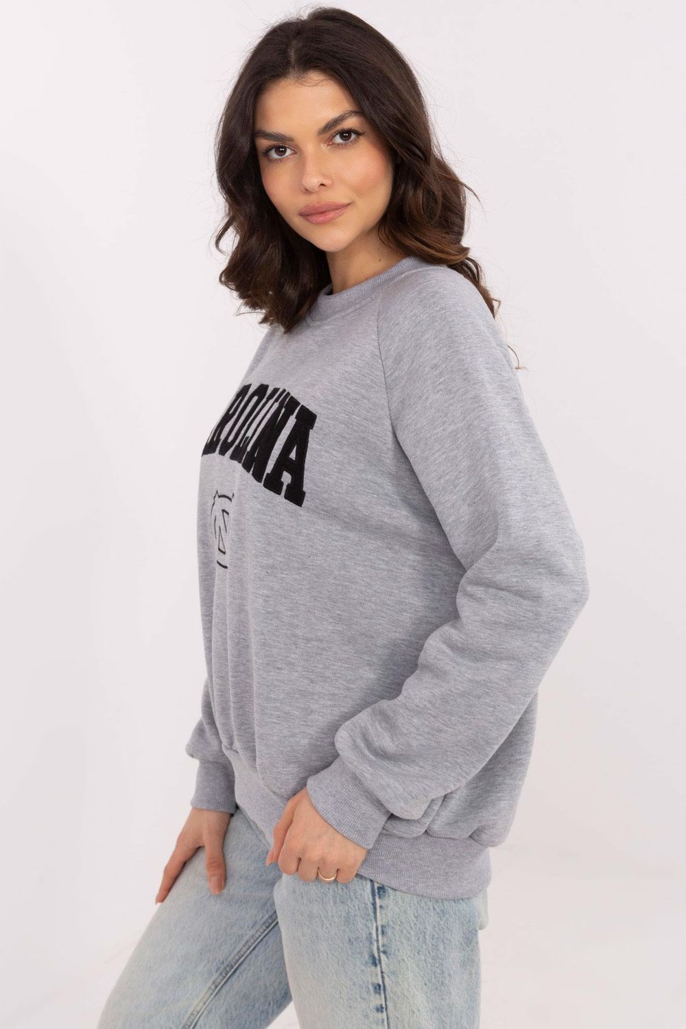 T-shirt femme Factory Price Sweatshirt Sweatshirt — gris