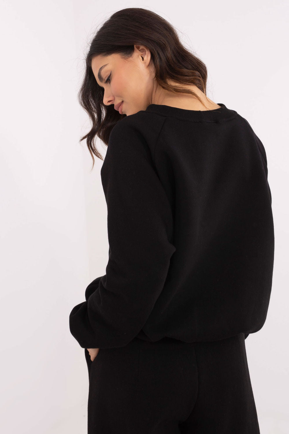 T-shirt femme Factory Price Sweatshirt Sweatshirt — noir