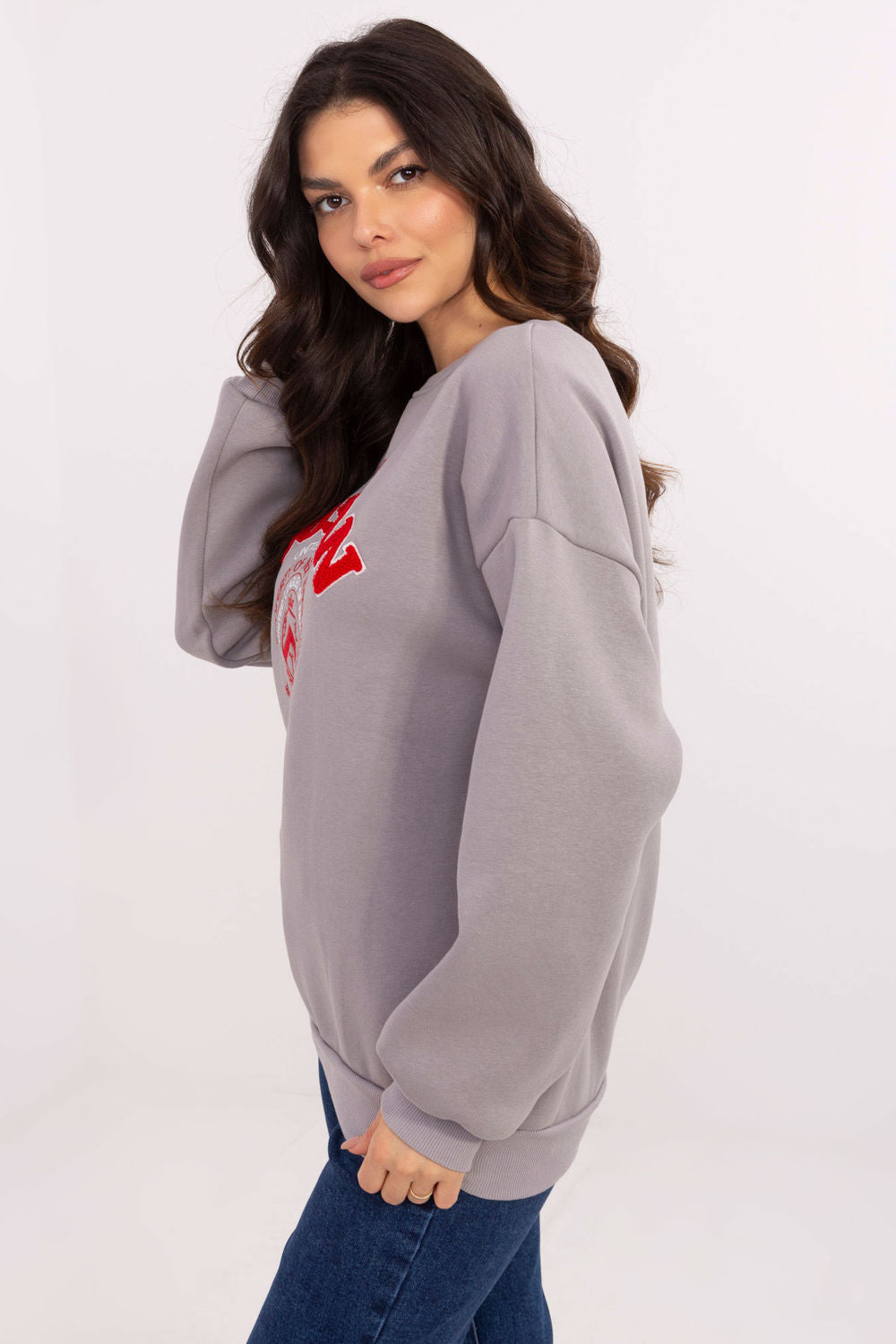 T-shirt femme Factory Price Sweatshirt Sweatshirt — gris
