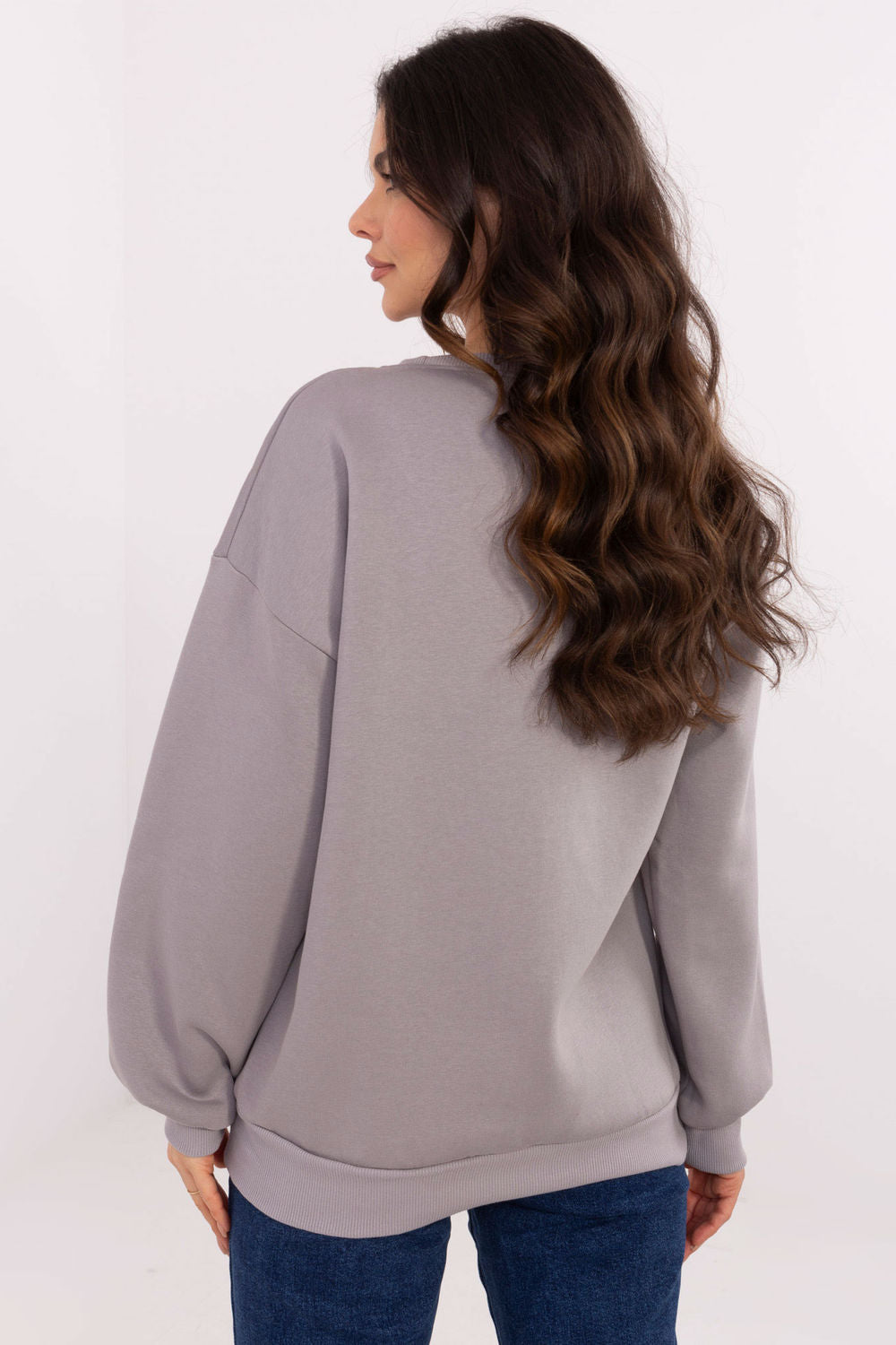 T-shirt femme Factory Price Sweatshirt Sweatshirt — gris