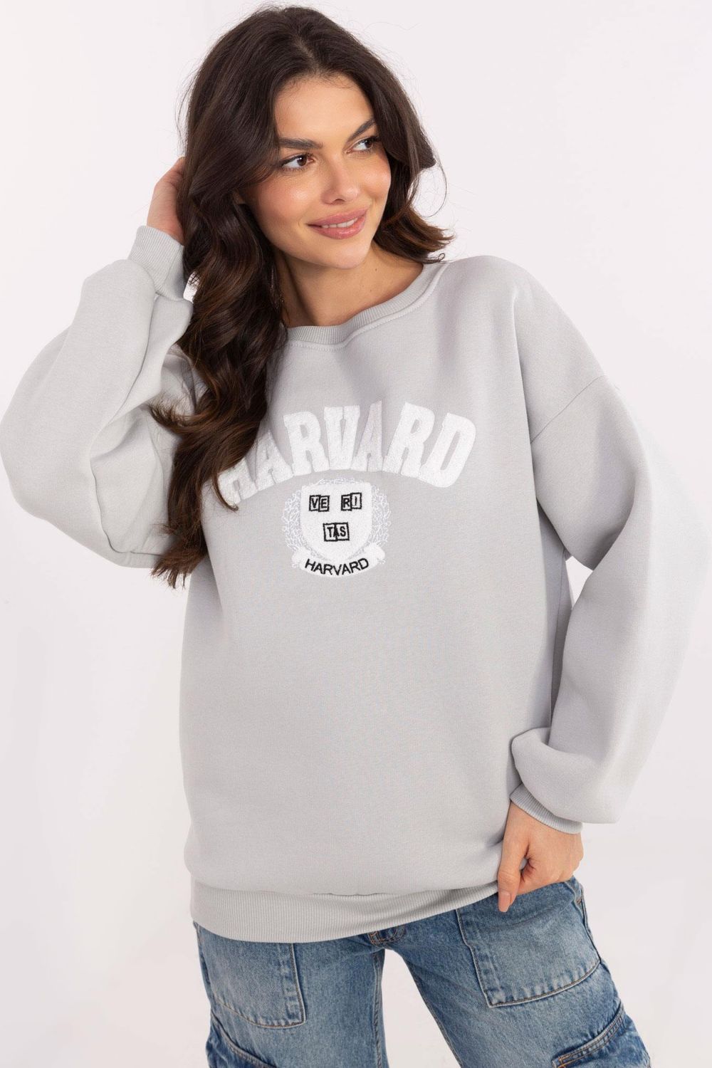 T-shirt femme Factory Price Sweatshirt Sweatshirt — gris