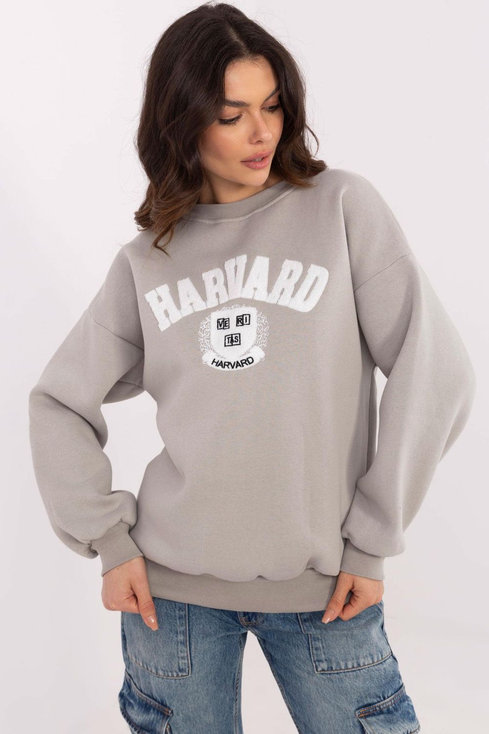 T-shirt femme Factory Price Sweatshirt Sweatshirt — gris