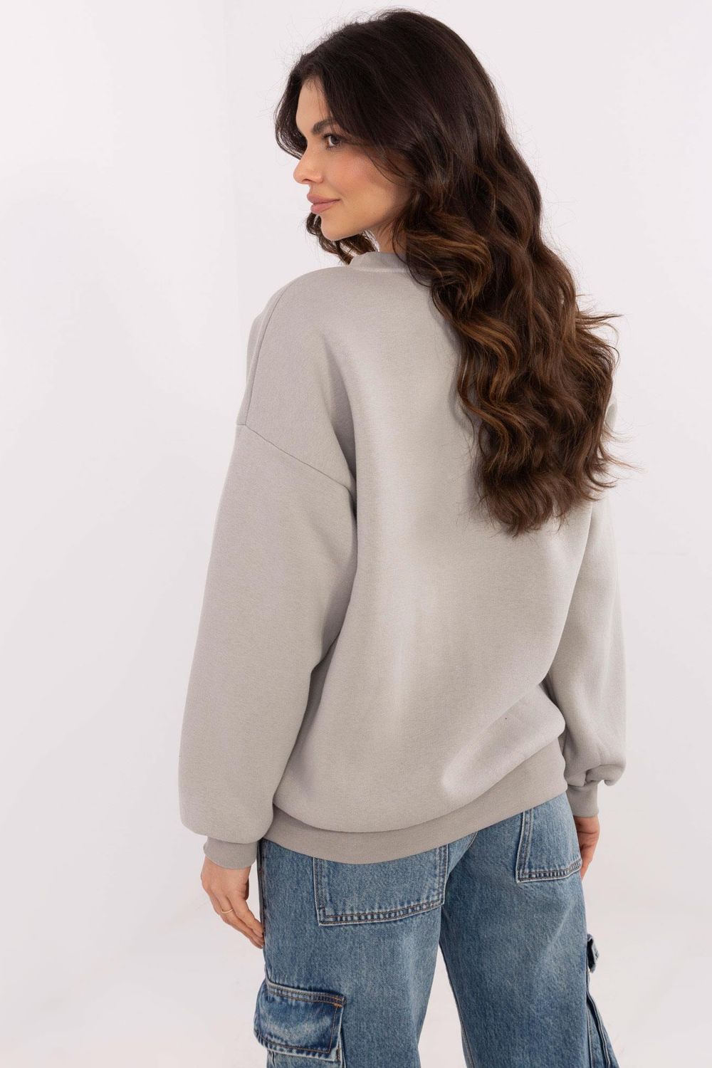 T-shirt femme Factory Price Sweatshirt Sweatshirt — gris