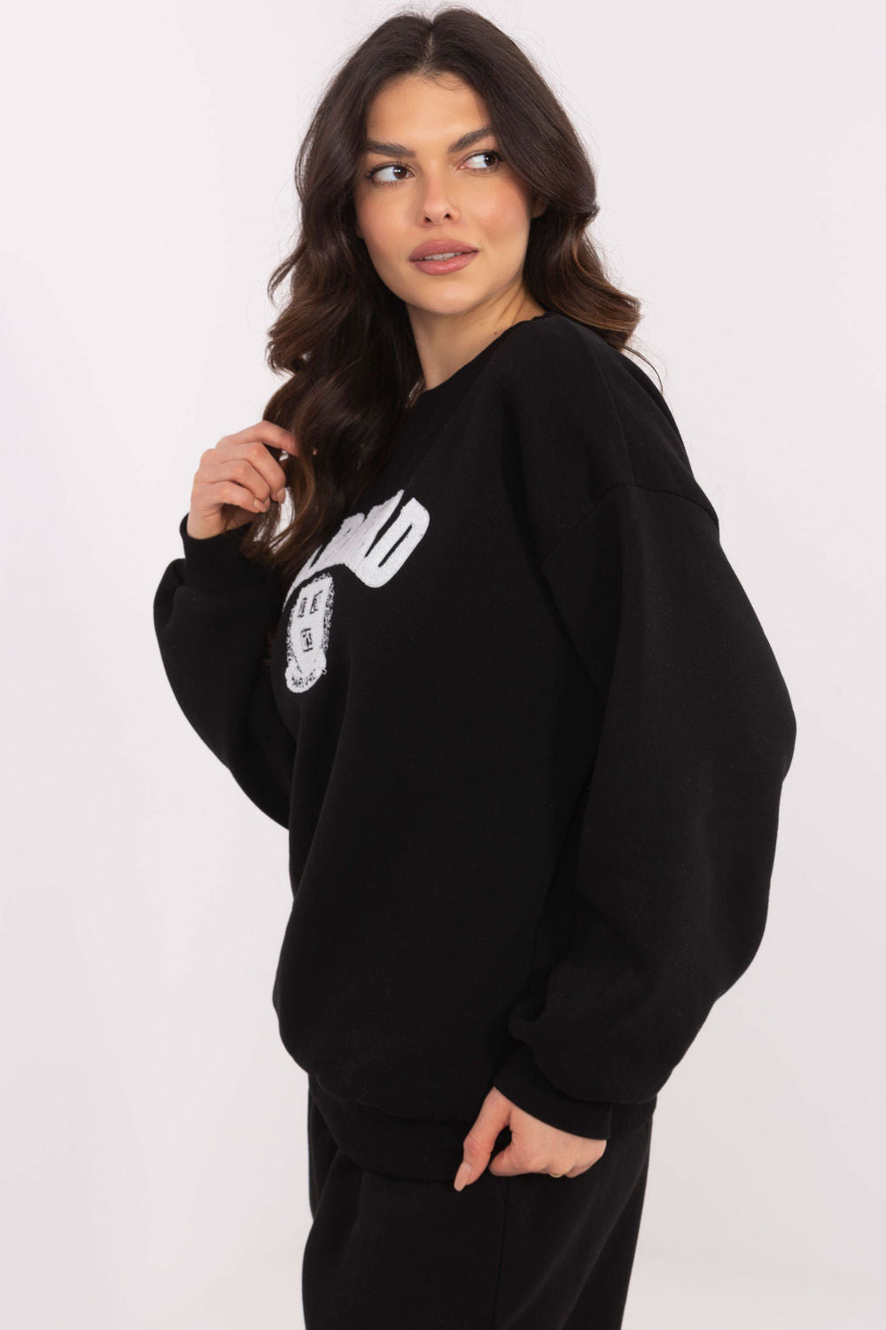 T-shirt femme Factory Price Sweatshirt Sweatshirt — noir