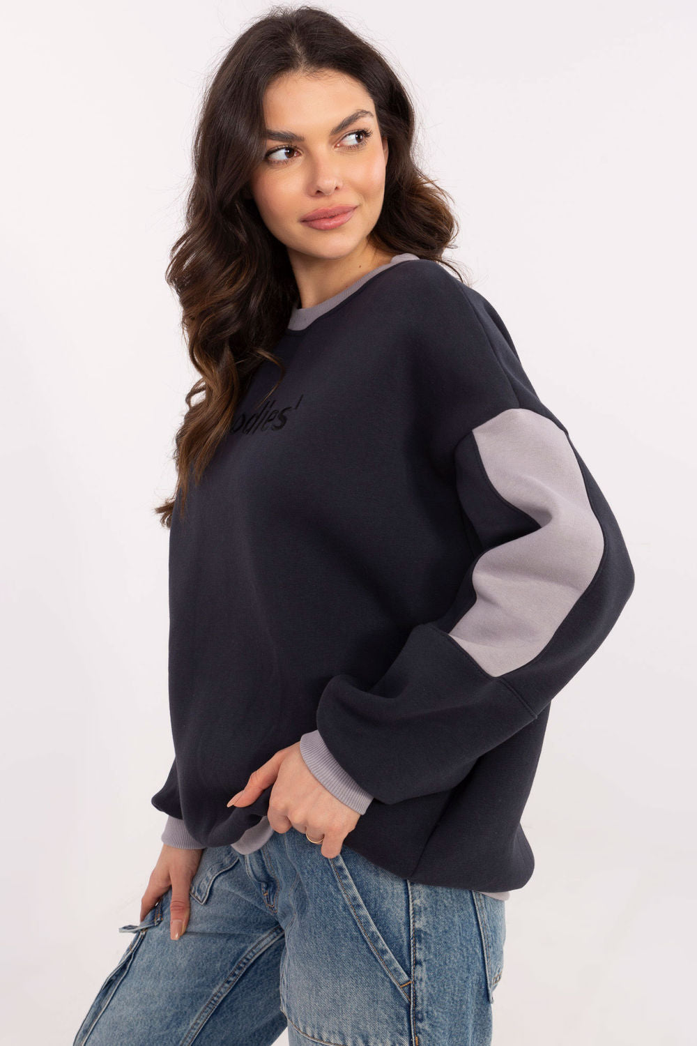 T-shirt femme Factory Price Sweatshirt Sweatshirt — bleu marine