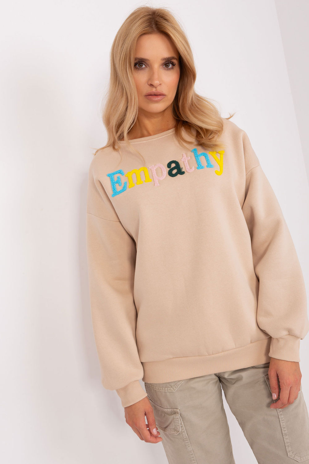 T-shirt femme Factory Price Sweatshirt Sweatshirt — beige