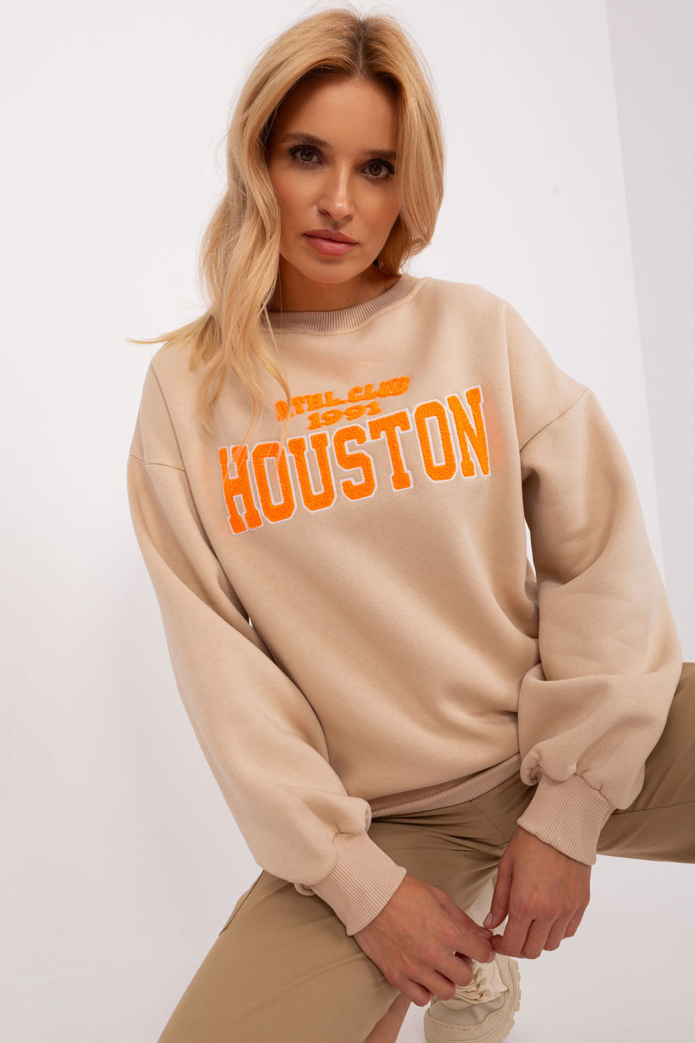T-shirt femme Factory Price Sweatshirt Sweatshirt — beige