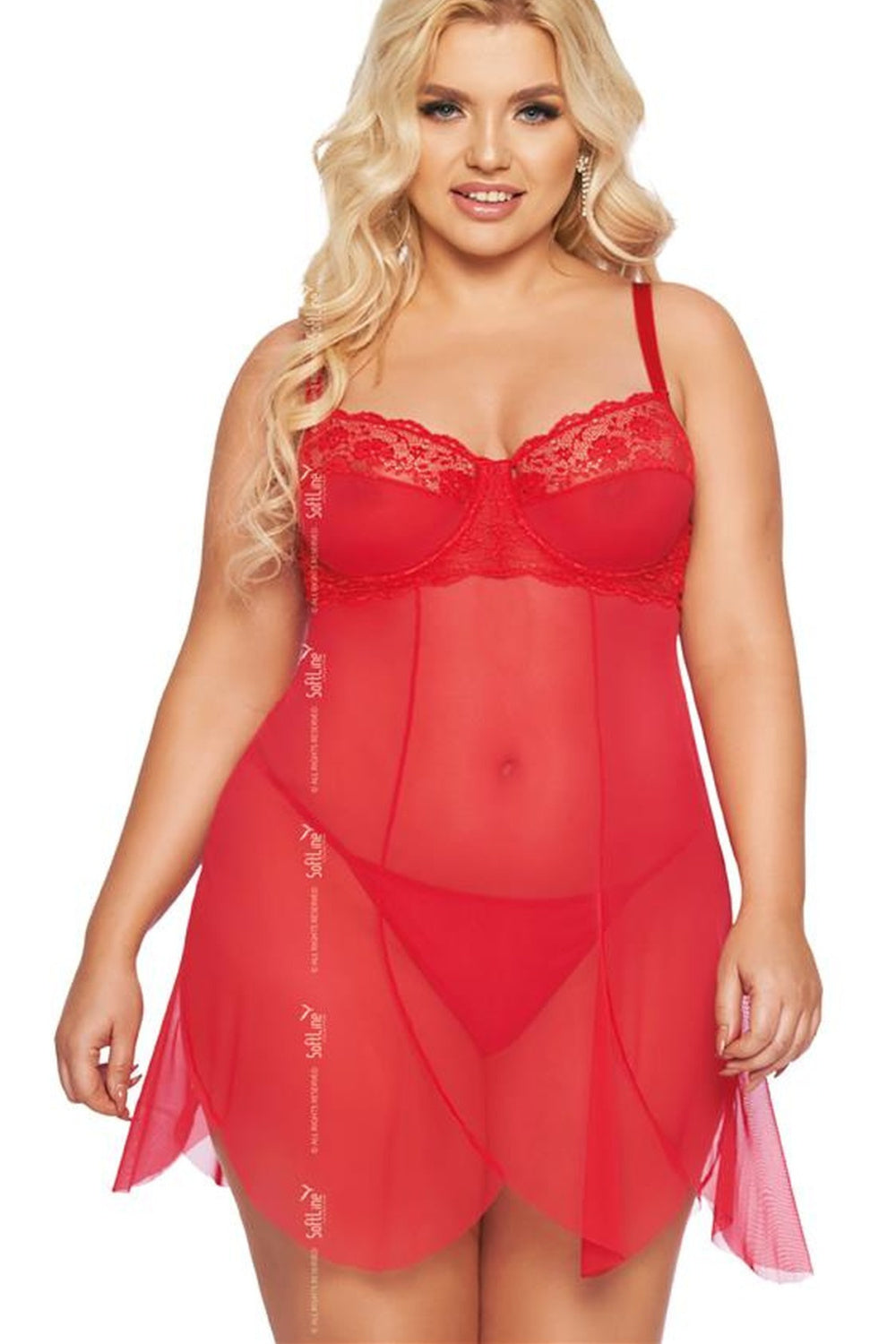 Ensemble lingerie femme SoftLine Collection L Ensemble Sexy — rouge