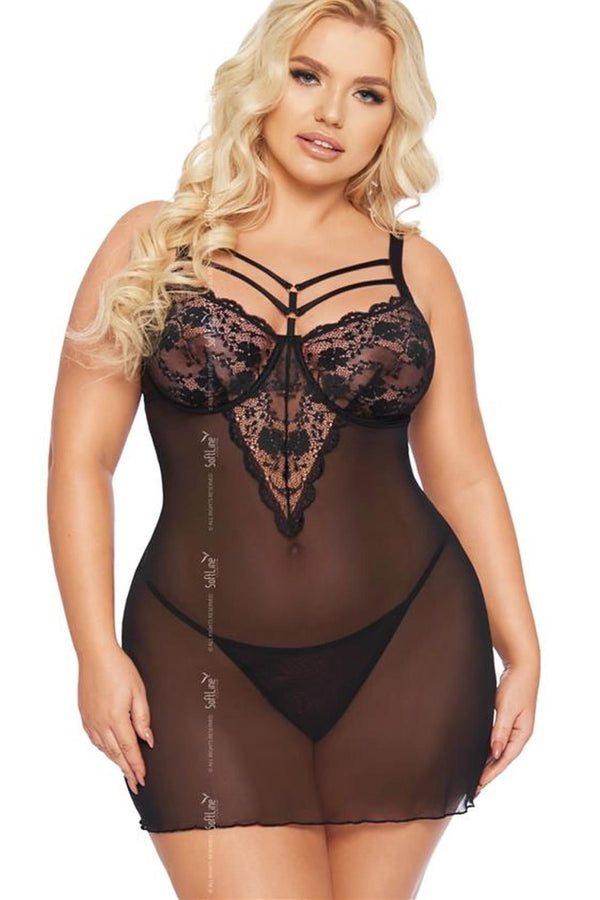 Ensemble lingerie femme SoftLine Collection L Ensemble Sexy — noir