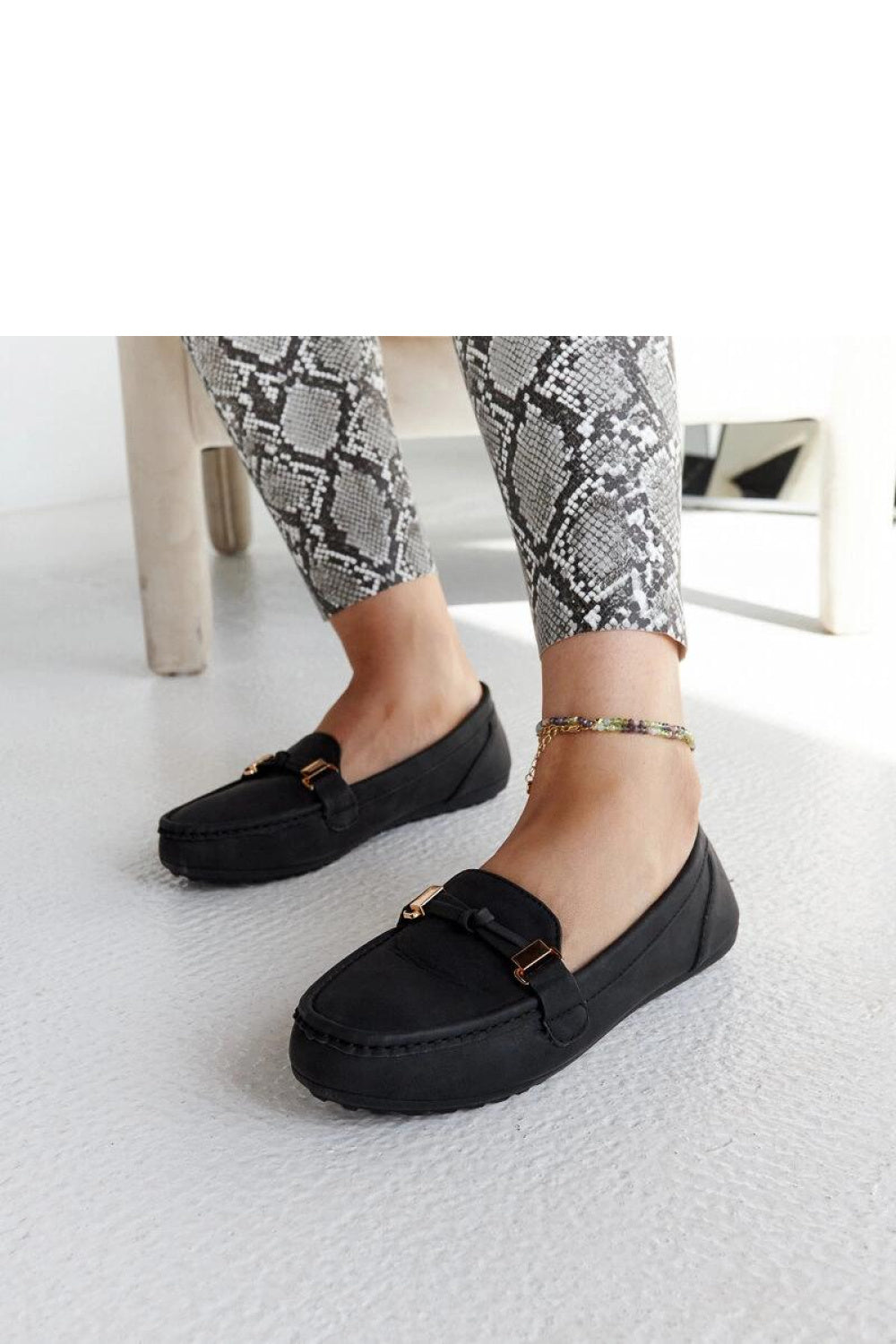 Moccasins femme Solea — noir