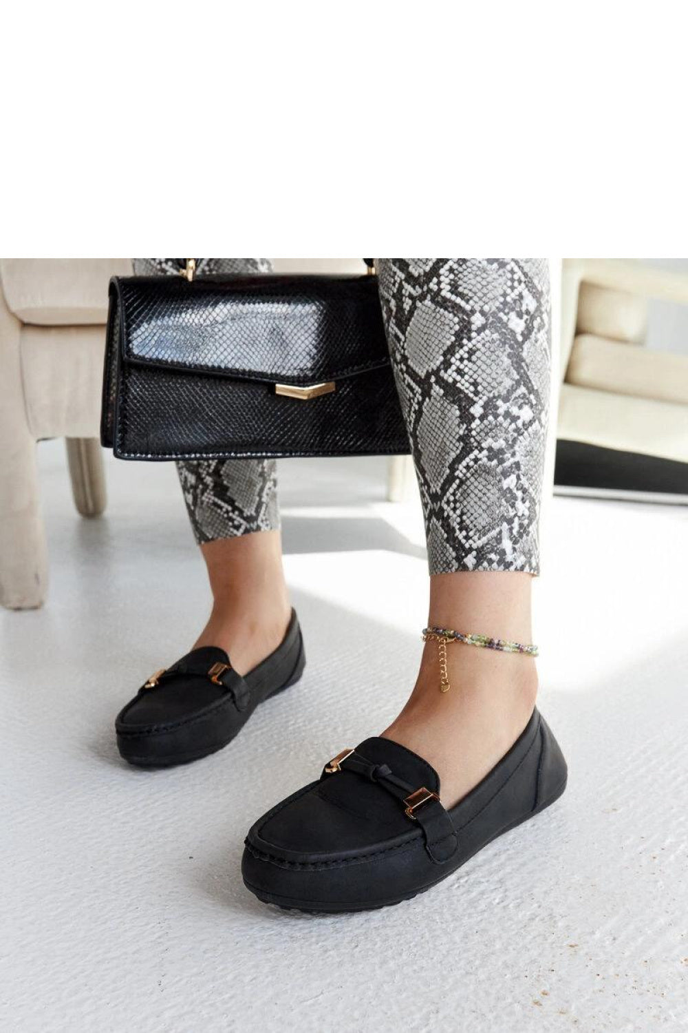 Moccasins femme Solea — noir