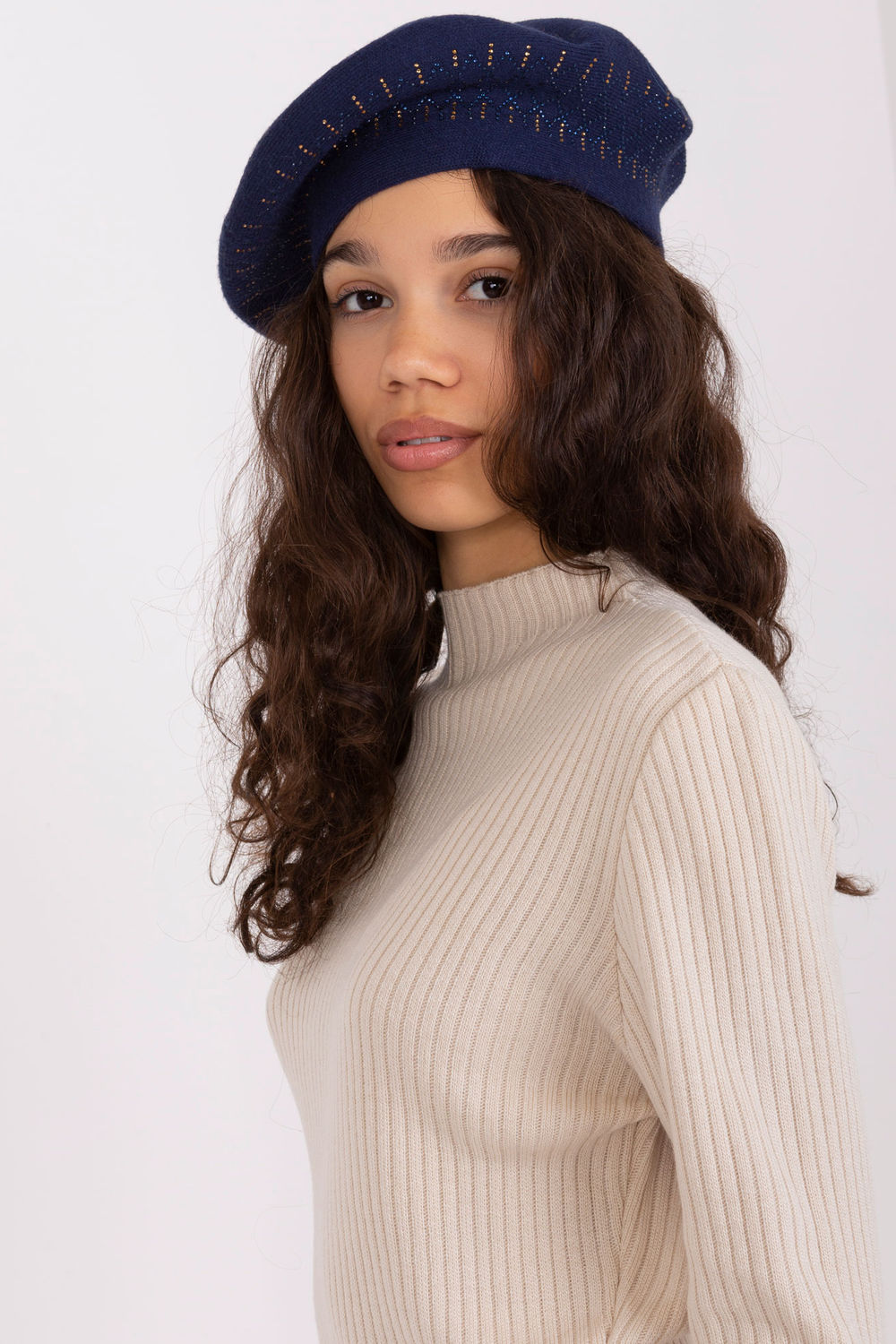 Béret femme AT — bleu marine