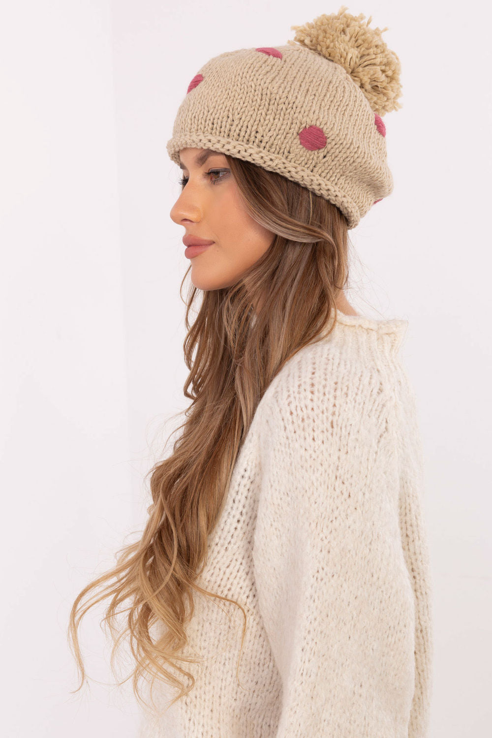 Bonnet femme AT — beige