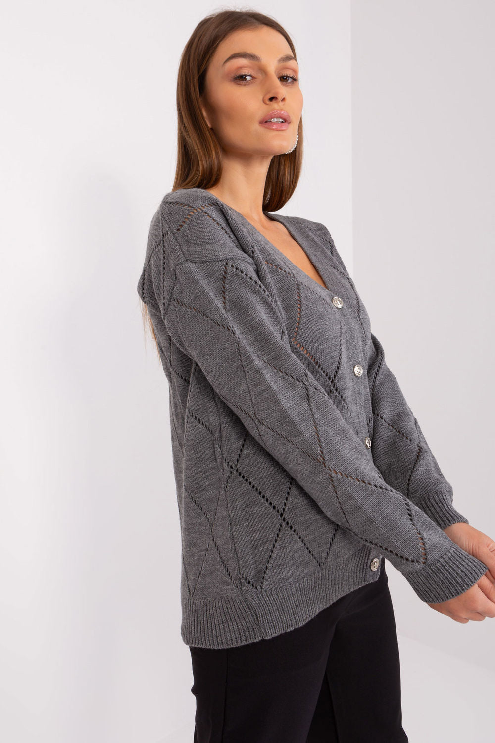Cardigan femme Rue Paris — gris