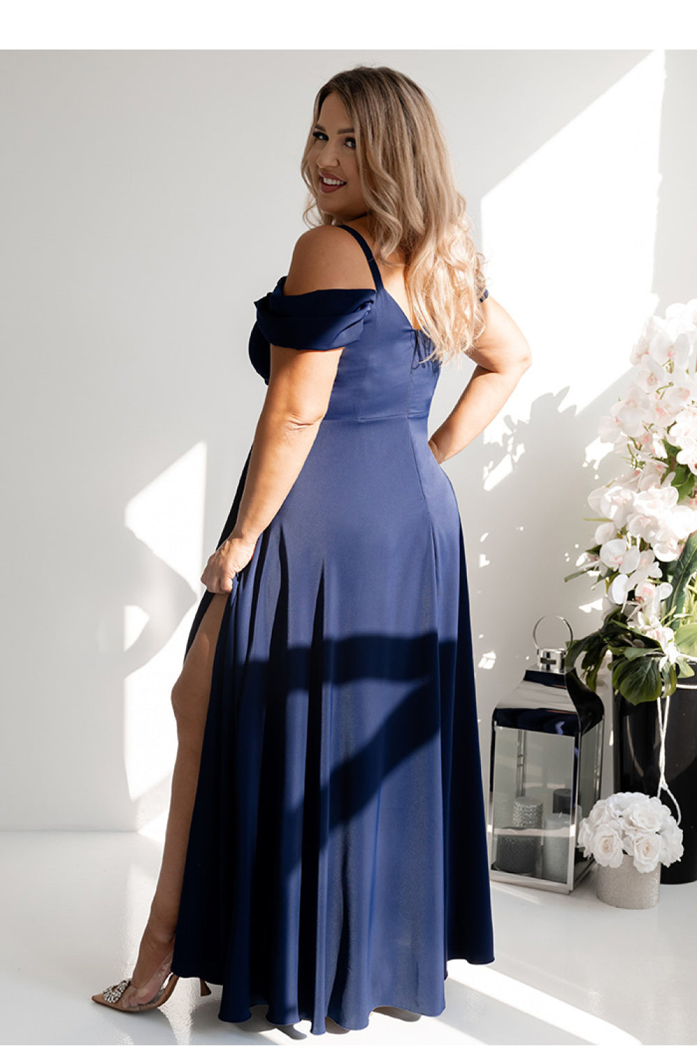 Robe femme With You Longue Longue — bleu marine