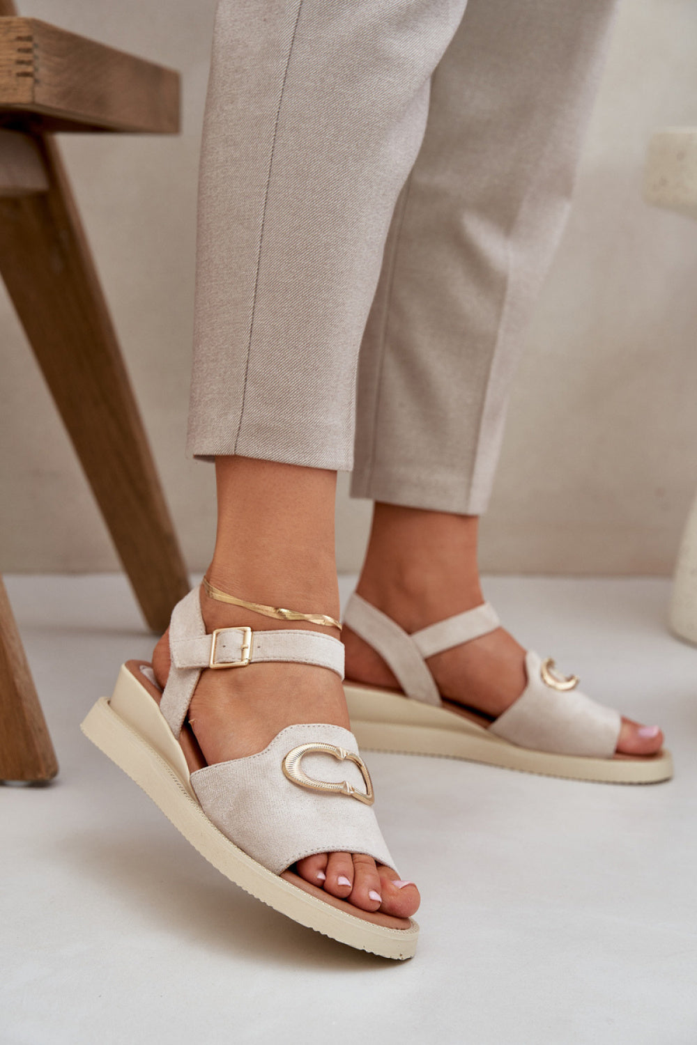 Sandales femme Step in style Cothurnes Cothurnes — beige