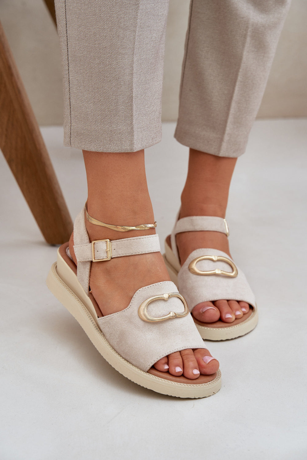 Sandales femme Step in style Cothurnes Cothurnes — beige
