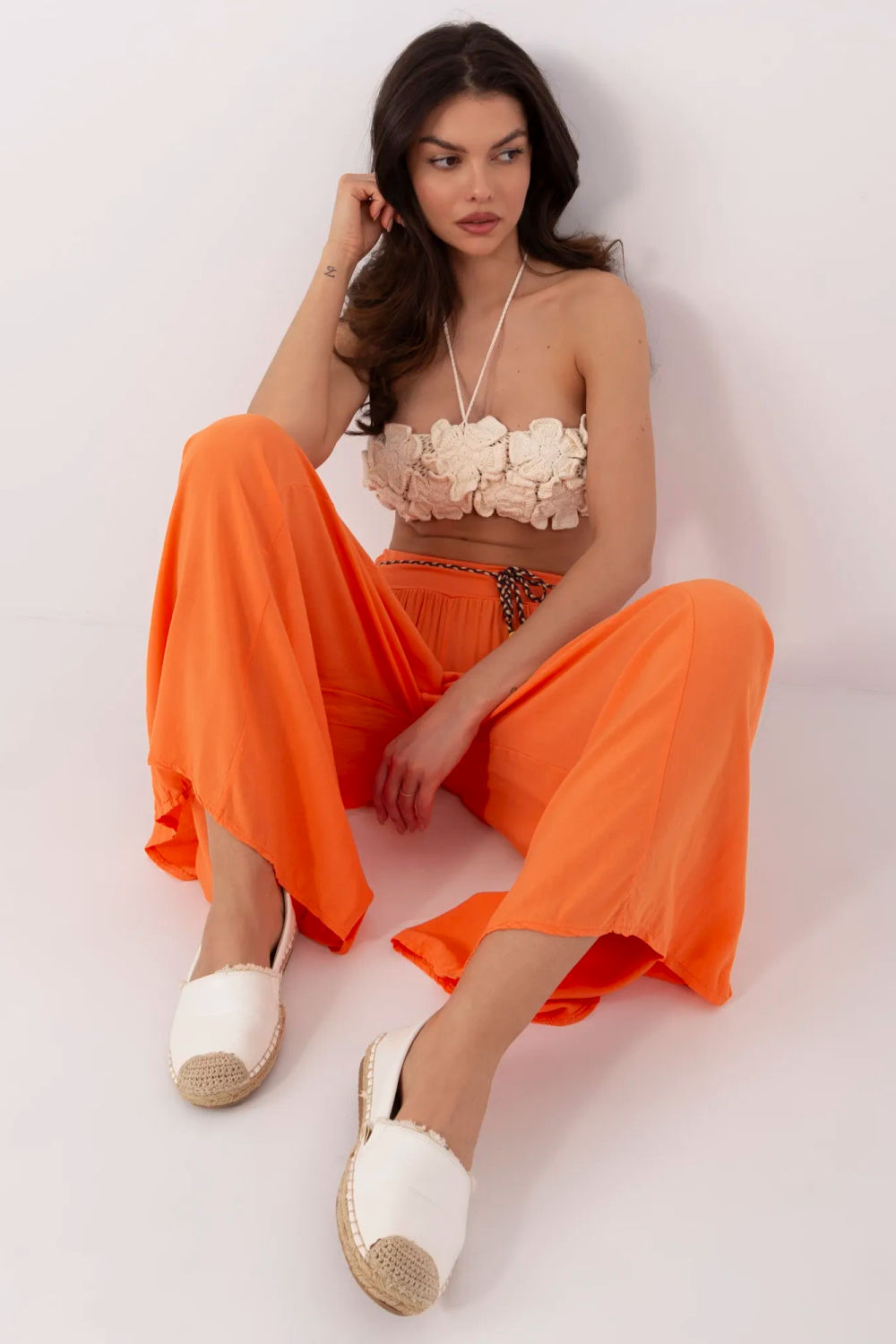 Chaussures à talons femme Och Bella Pantalon Pantalon — orange