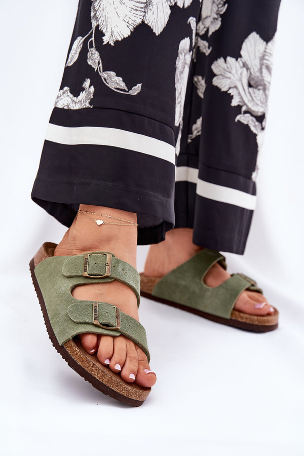 Sandales femme Step in style Clacquettes Clacquettes — vert