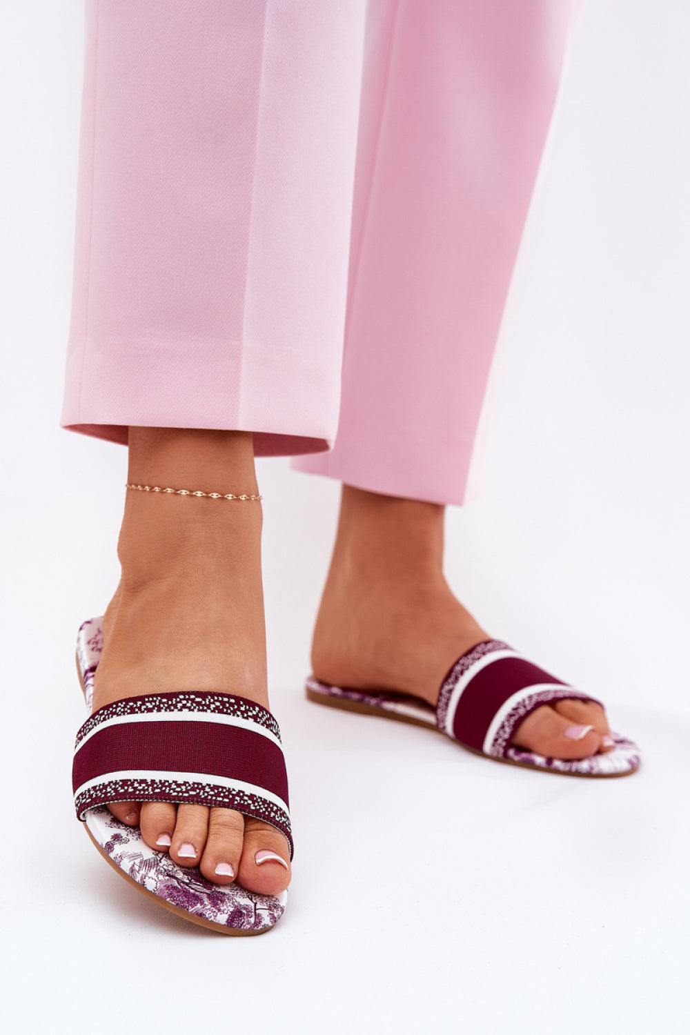 Sandales femme Step in style Clacquettes Clacquettes — rouge