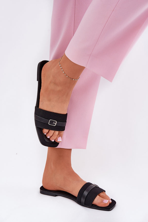 Sandales femme Step in style Clacquettes Clacquettes — noir