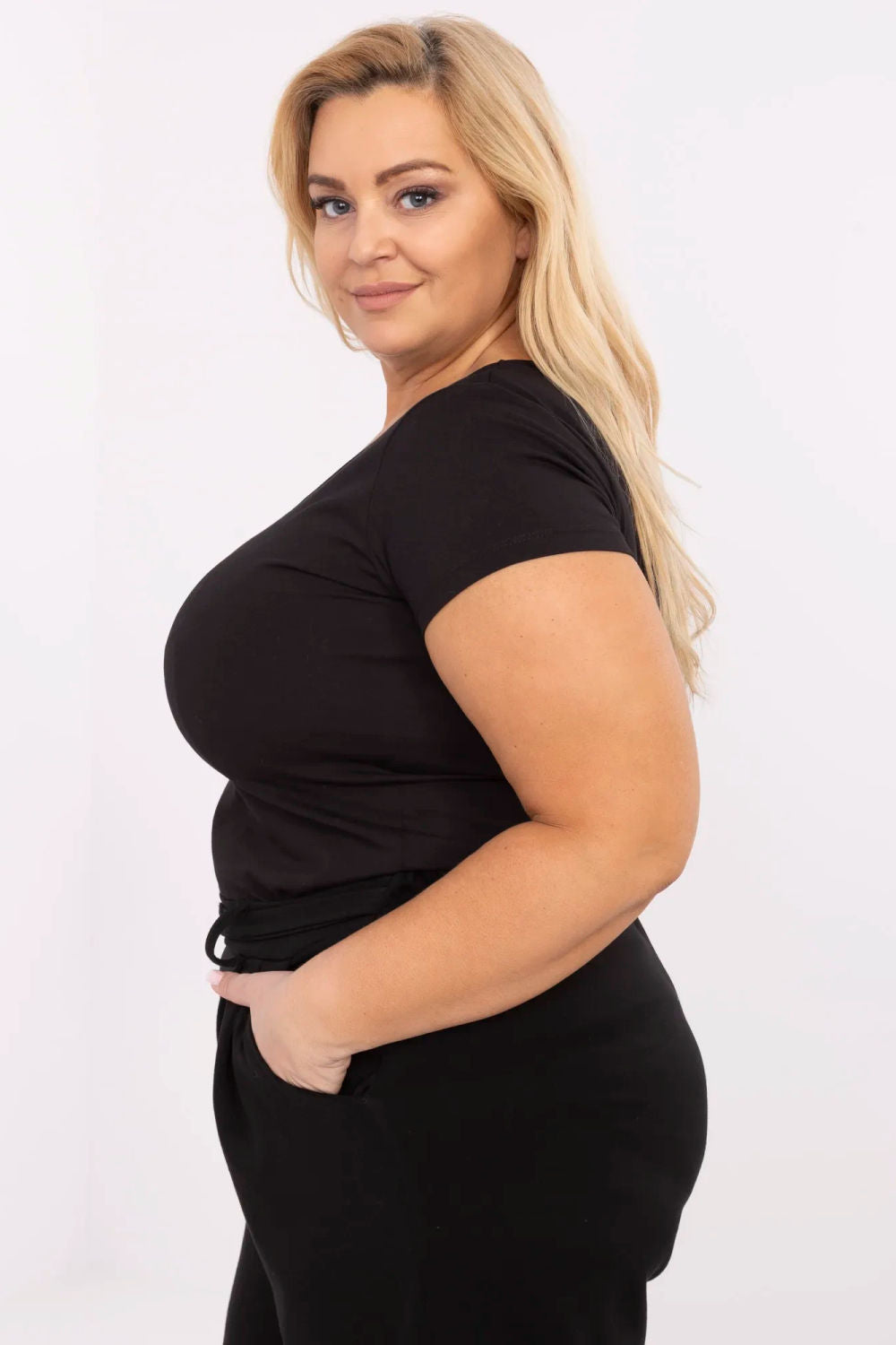 T-shirt femme Relevance Plus Size Plus — noir