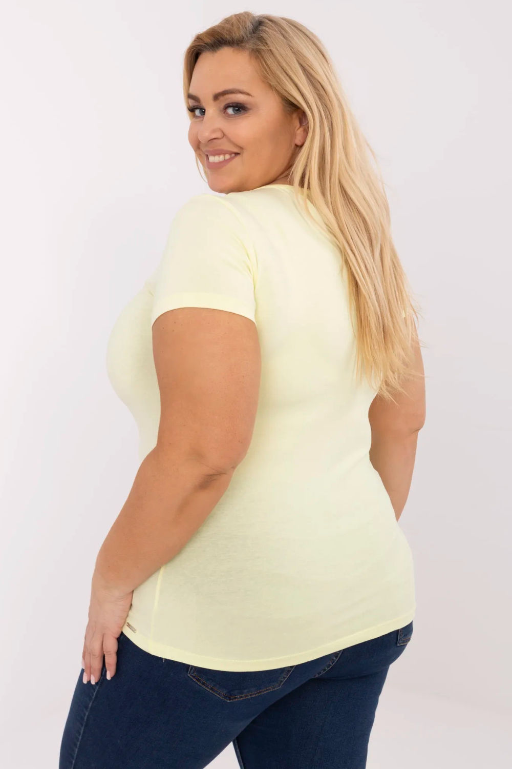 T-shirt femme Relevance Plus Size Plus — jaune
