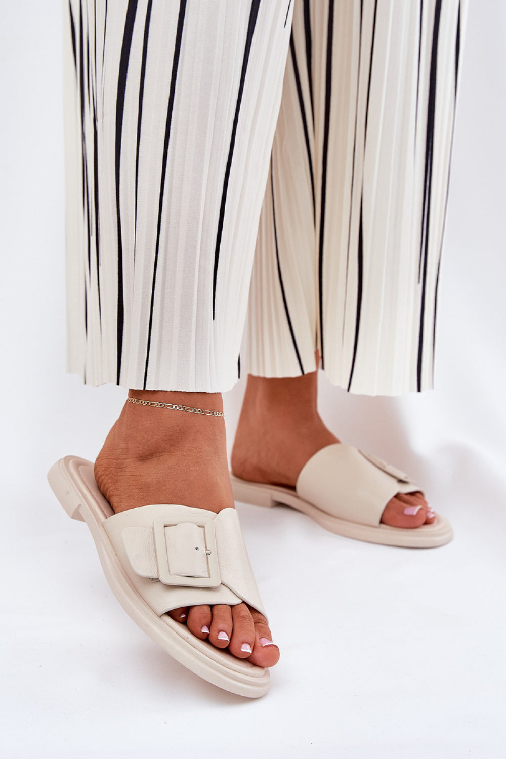 Sandales femme Step in style Clacquettes Clacquettes — beige