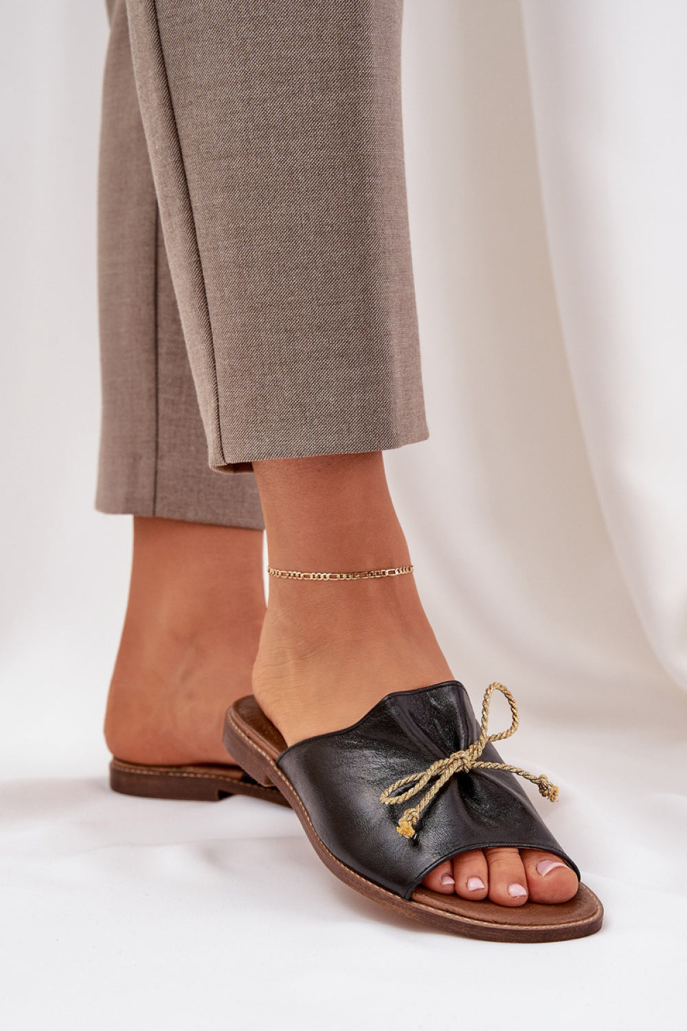 Sandales femme Step in style Clacquettes Clacquettes — noir